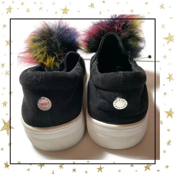 Steve Madden Great Faux Fur Platform Sneakers 8.5 - Picture 4 of 5